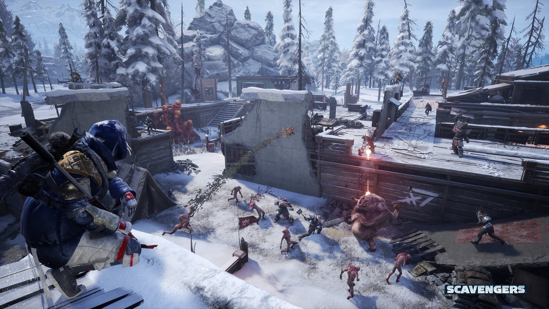 Scavengers Gameplay Screenshot Base Assault Mutants